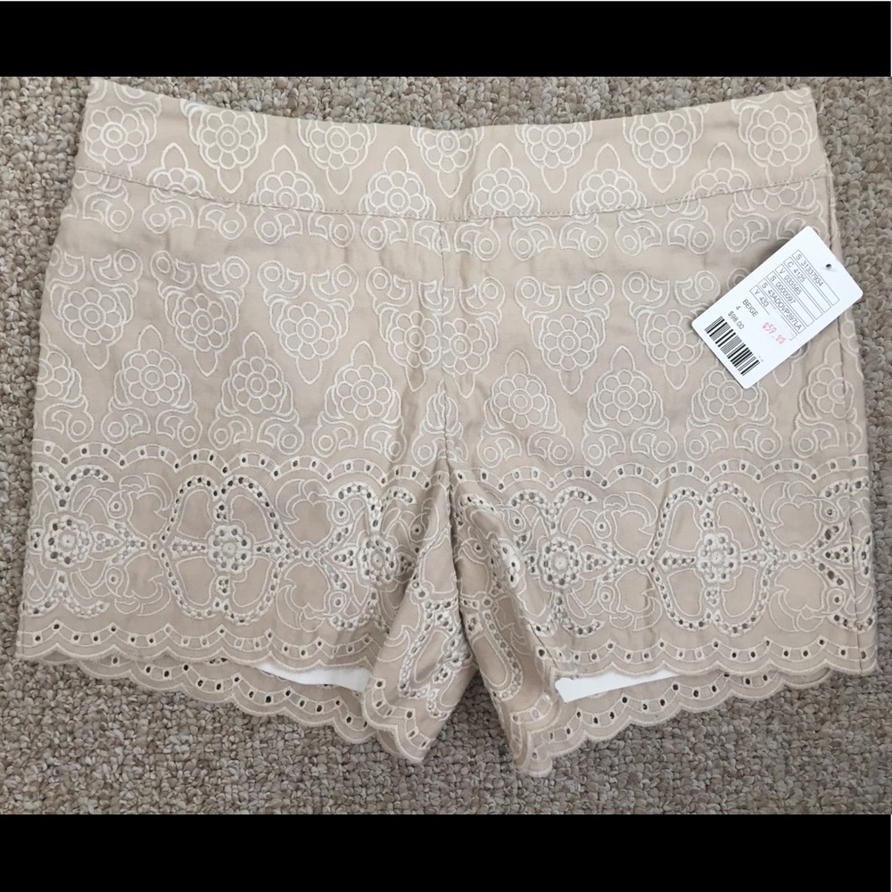 Lace Tan Shorts